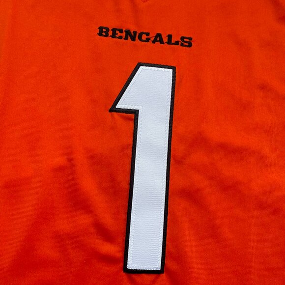 Nike Ja'Marr Chase #1 Orange Cincinnati Bengals Jersey - Picture 3 of 7